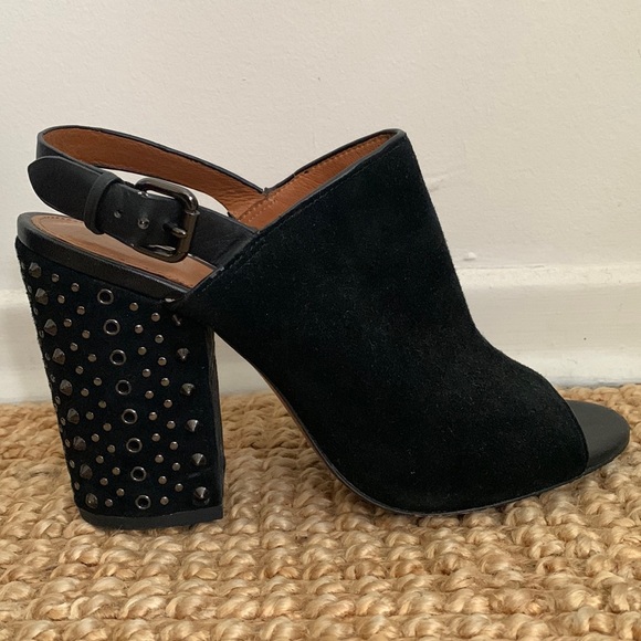 Coach Shoes - COACH - Suede Studded Sling-backs
